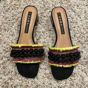 Zara heeled sandals size 37